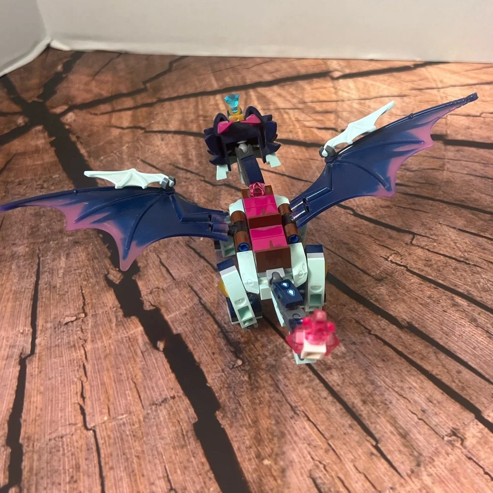 Lego Elves Rosalyns Helbredende‎ Fantasy Dragon Building Toy - Blue and Pink